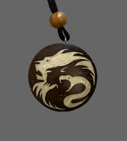 Coconut Shell Necklaces with Animals