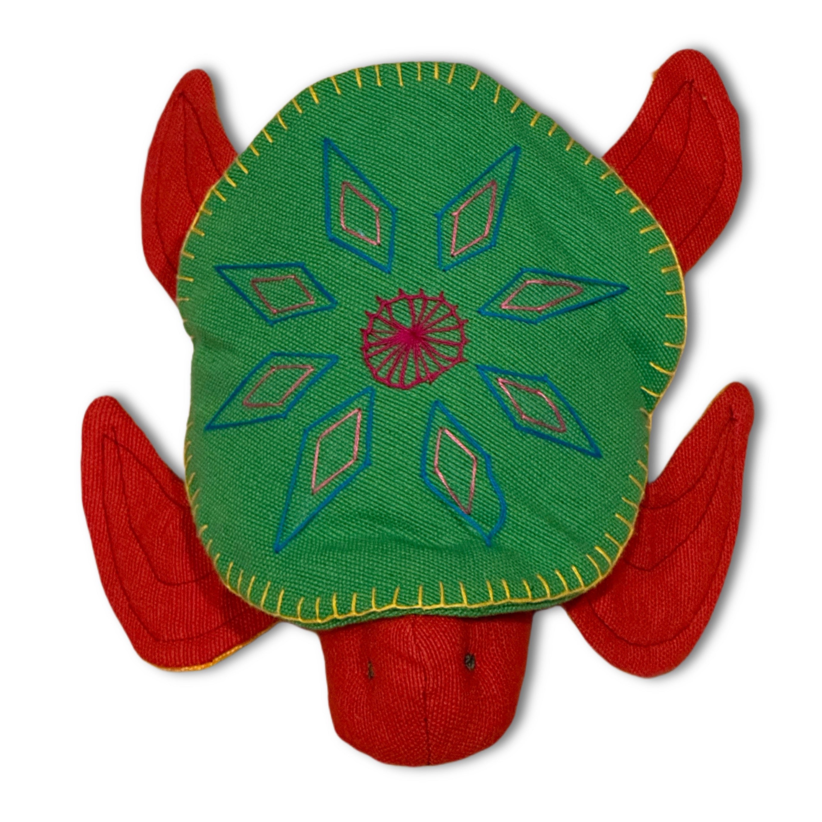 Handloom Stuffed Tortoise