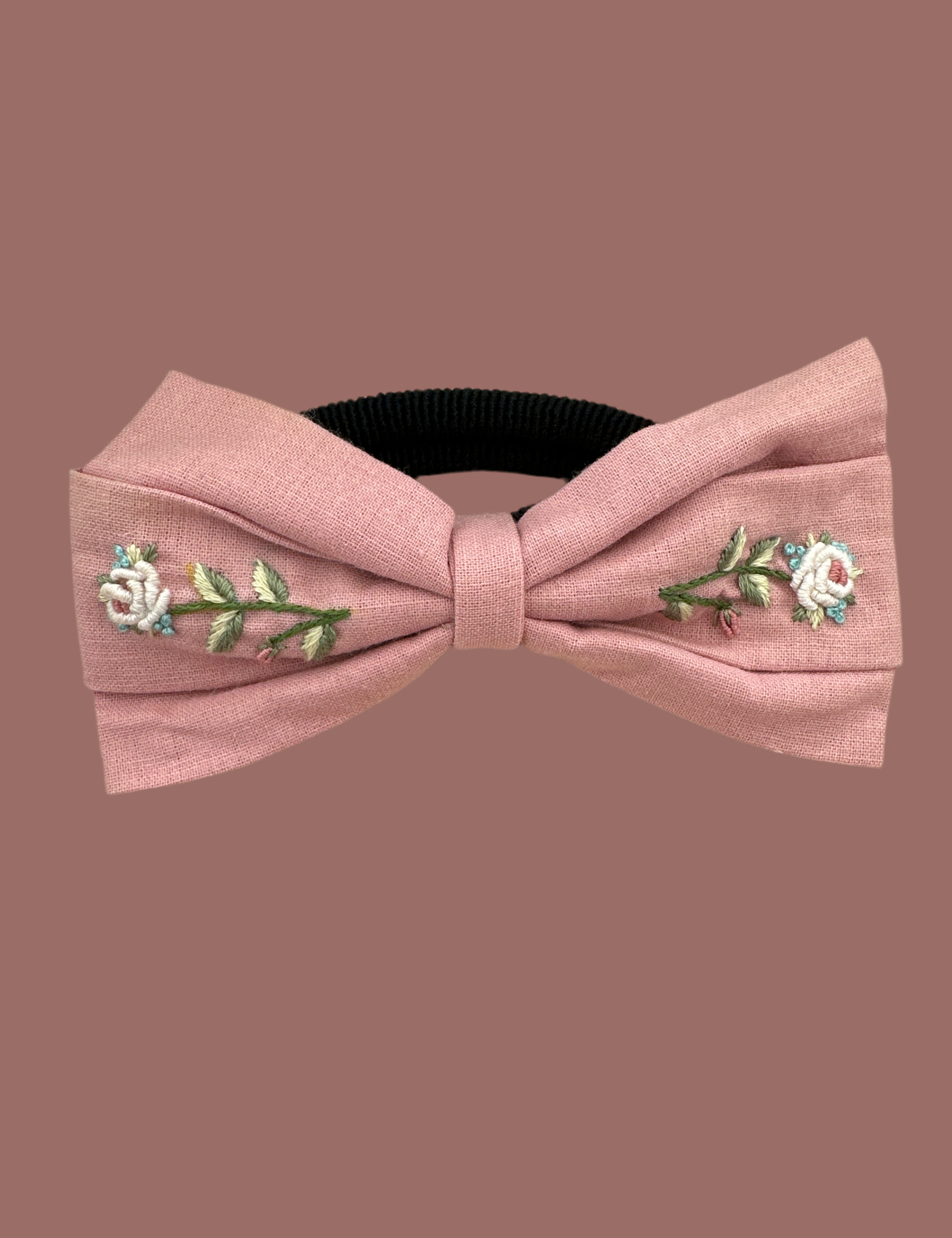 Embroidered Hair Bows