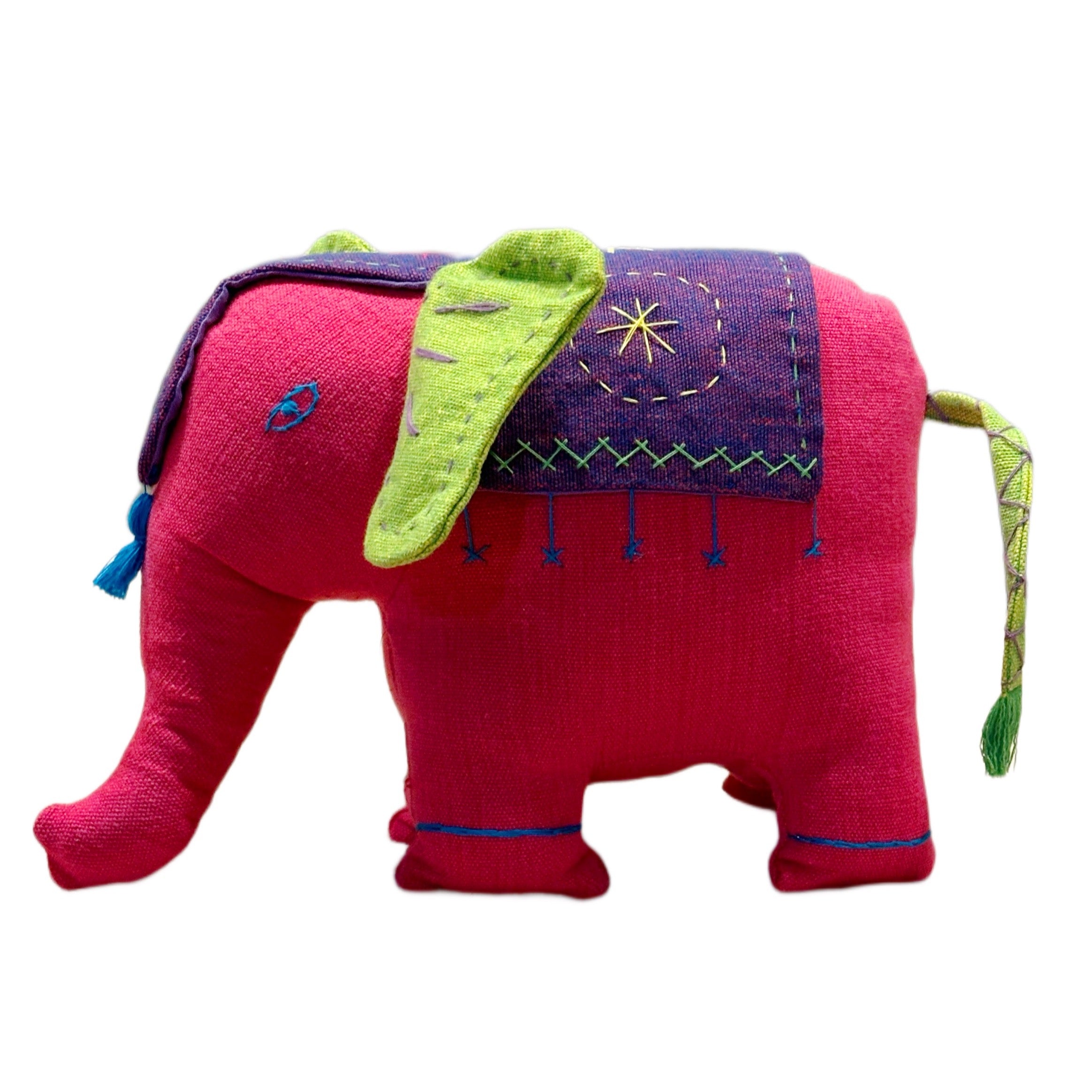 Handloom Stuffed Elephant