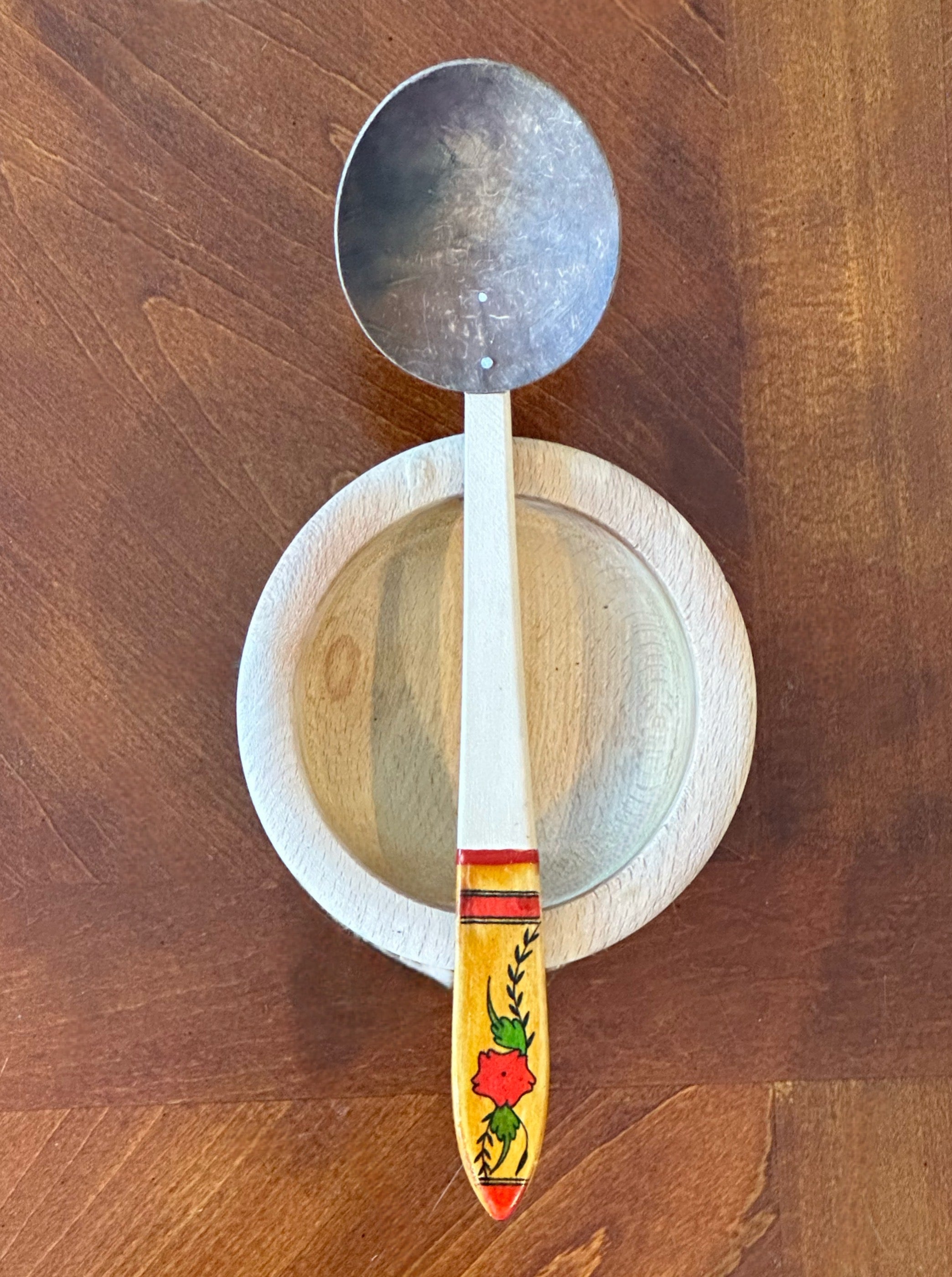 Coconut Spoon with Flower Handle