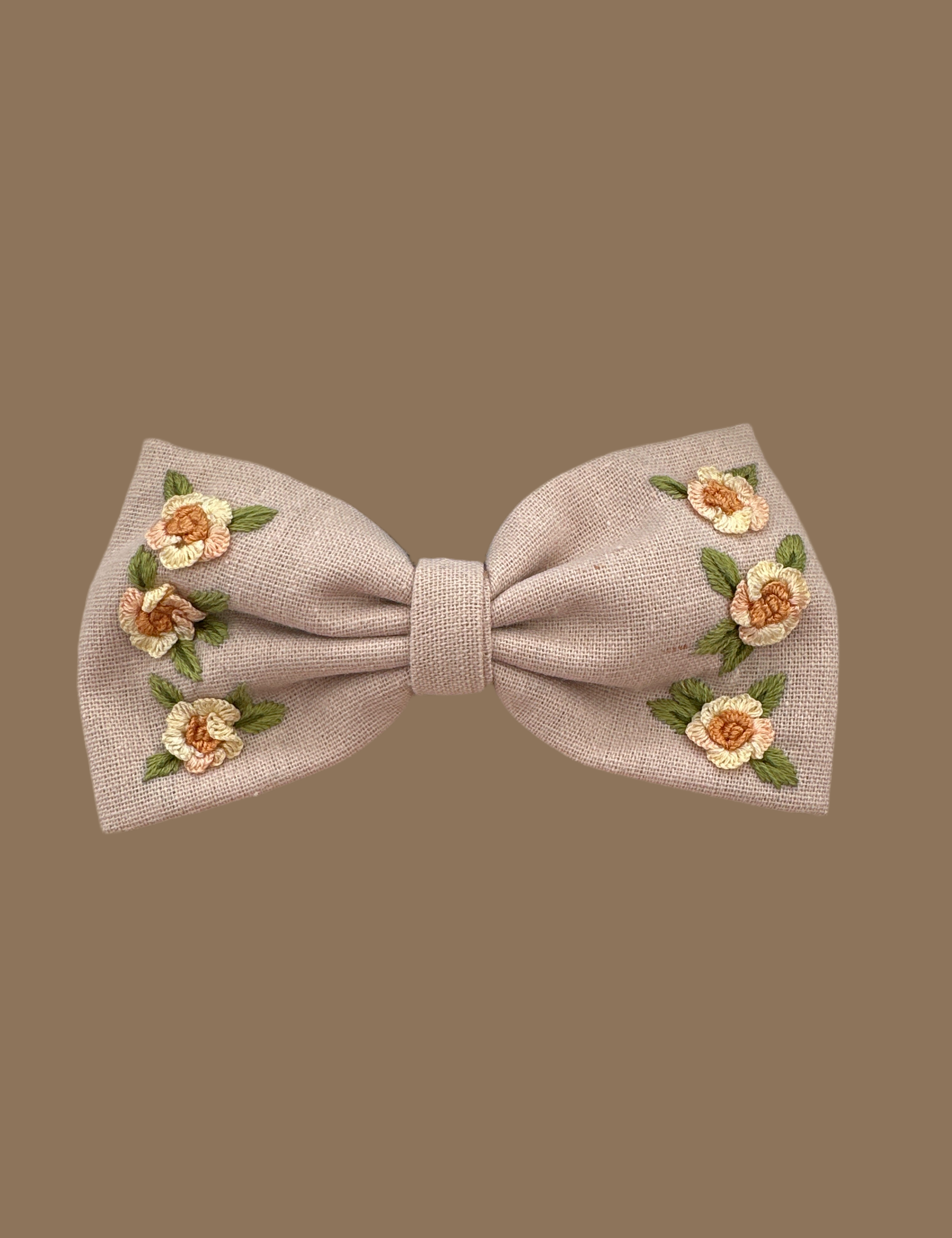 Embroidered Hair Bows