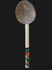 Coconut Spoon with Colors Handle