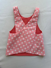 Pink Polkadot Reversible Baby's Top and Bottom