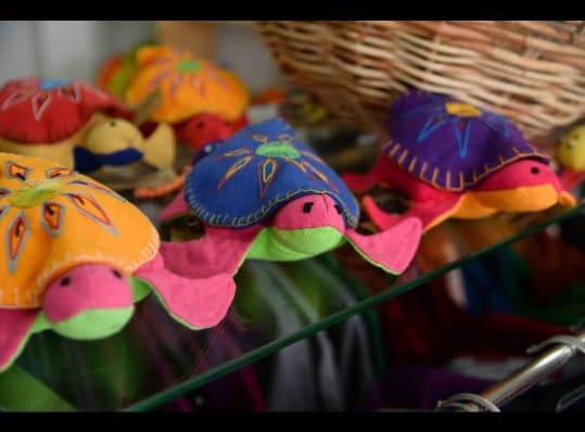 Handloom Stuffed Tortoise